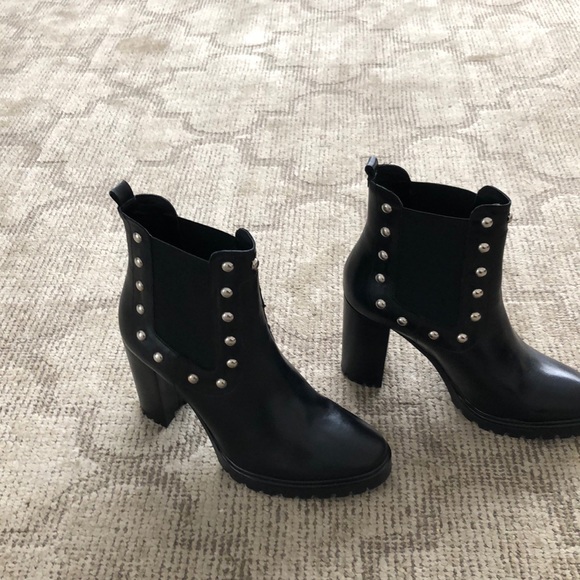 New Barney’s New York Studded Black Boot sz 39/40 - Picture 3 of 5